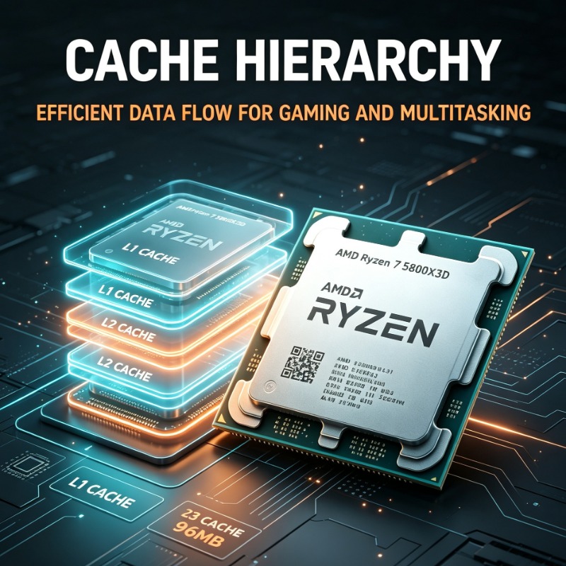 Pc Gaming Ryzen - Ryzen 7 5800X3D PC-Gaming-Prozessor AM4 5GHz