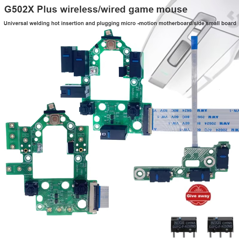 Wireless Gaming Mouse - Universelles Hot-Swap-fähiges Mikroschalter- und Seitenplatten-Zubehör für