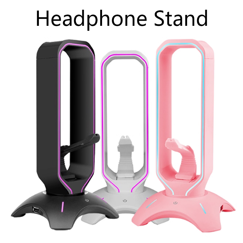 Mouse Bungee Holder - RGB-Headset-Ständer mit Maus, Bungee-Kabelhalter, Gaming-Kopfhörerständer mit