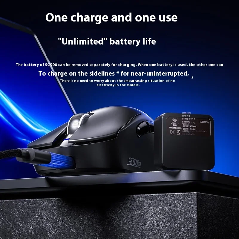 Wireless Gaming Mouse - AULA SC900 Maus, Maus, Paw3950, Tri-Modus,