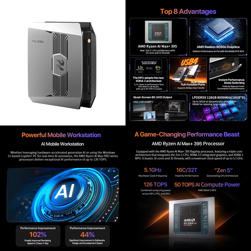 Pc Gaming Ryzen - OpenClaw Ryzen AI Max+ 395 Mini-PC