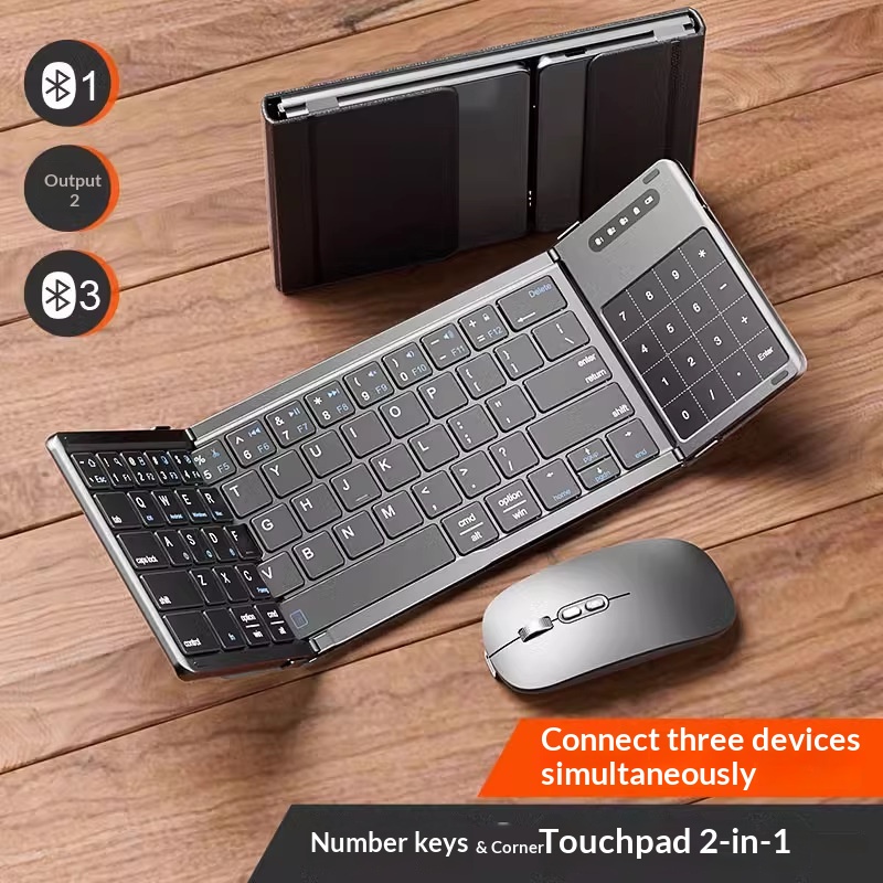 Wireless Gaming Mouse - Mengzu Tri Fold kabellose Bluetooth-Tastatur mit