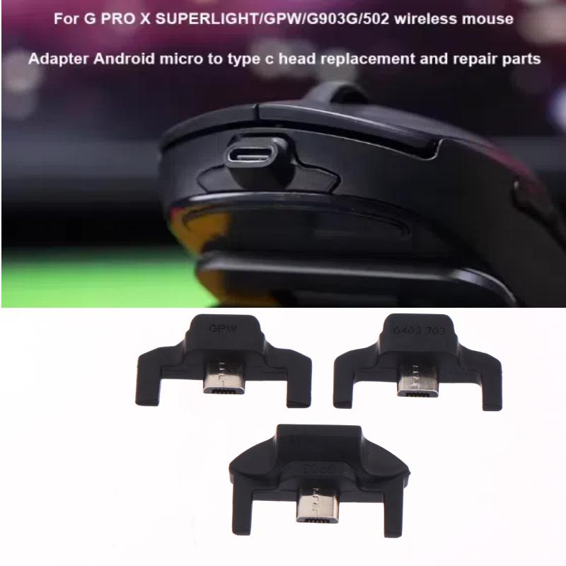 Wireless Gaming Mouse - Micros USB-zu-Typ-C-Konvertierungsadapter für GPRO WIRELESS GProX