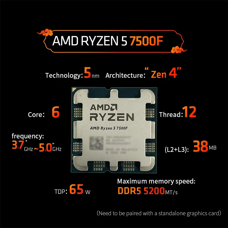 AMD Ryzen 5 7500F AM5 5nm Gami – Pc Gaming Ryzen Bewertung und Preis