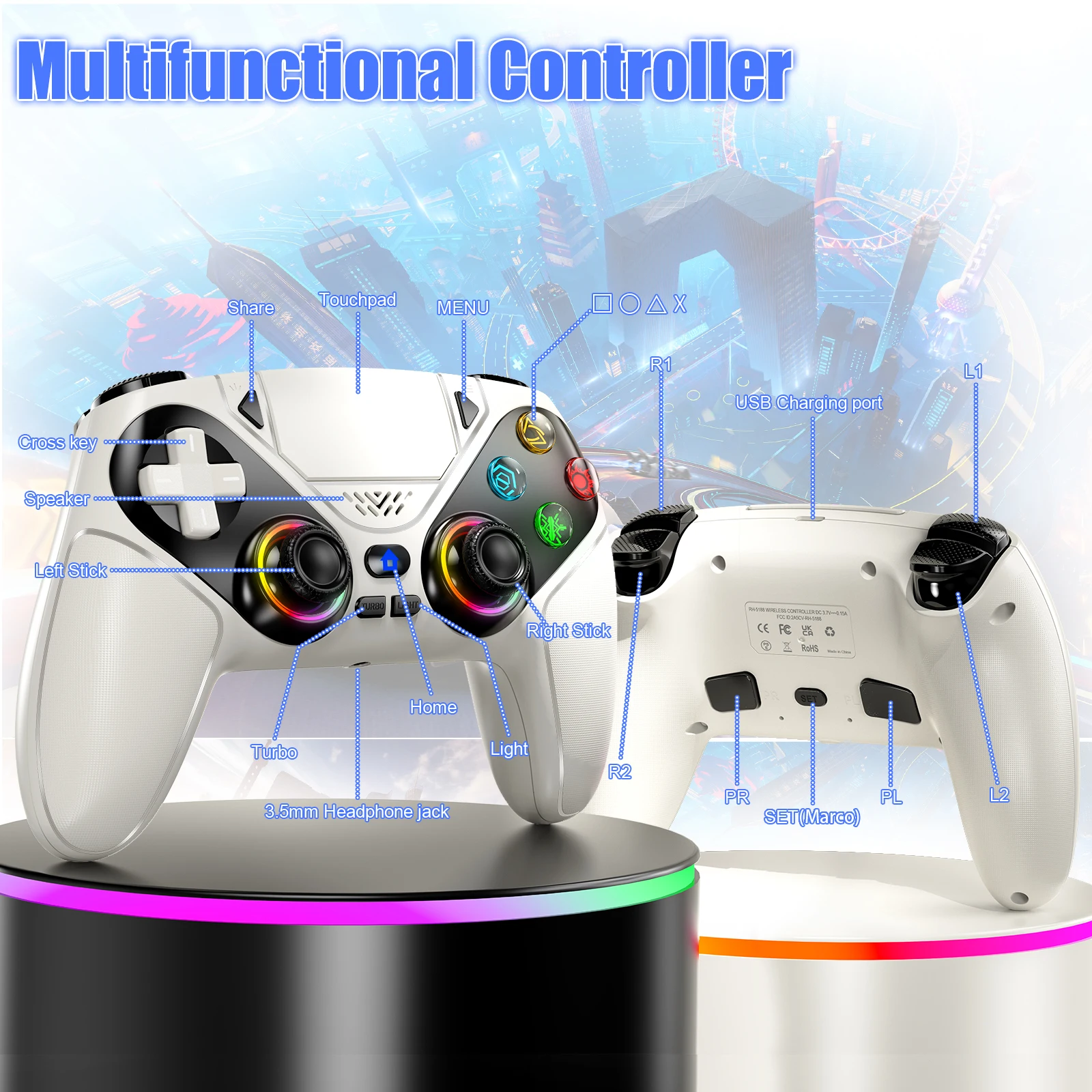 Kabelloser Controller Gamepad  – Pc Gaming Emulator Bewertung und Preis