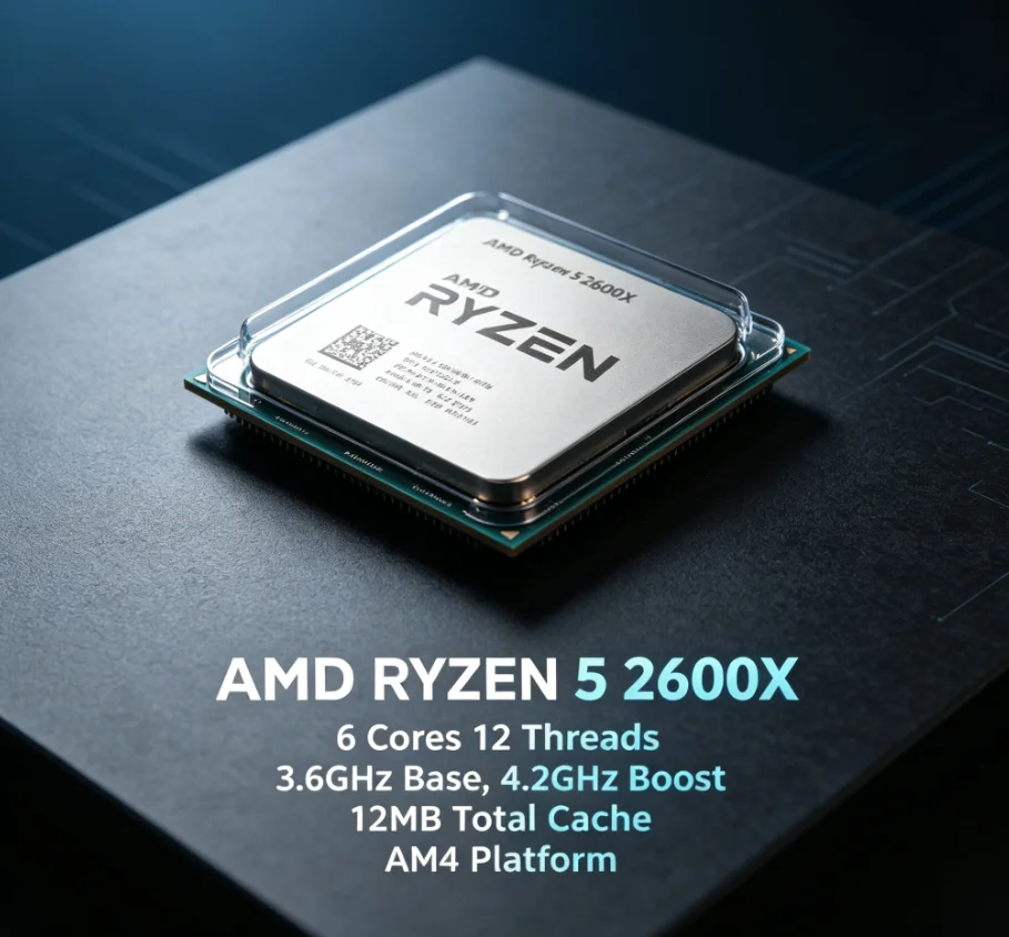 AMD R5 2600X 12nm Unboxed-Proz – Pc Gaming Ryzen Bewertung und Preis