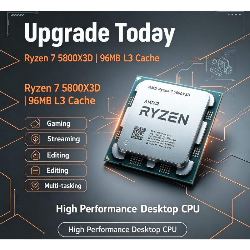 Ryzen 7 5800X3D PC-Gaming-Proz – Pc Gaming Ryzen Bewertung und Preis
