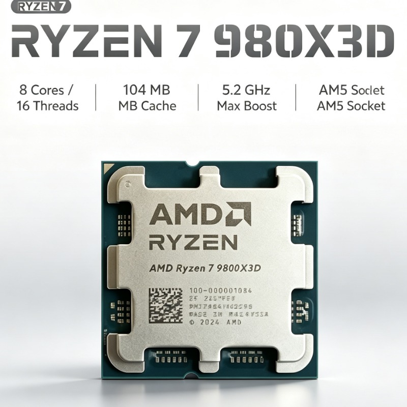 AMD Ryzen 7 9800X3D PC-Prozess – Pc Gaming Ryzen Bewertung und Preis