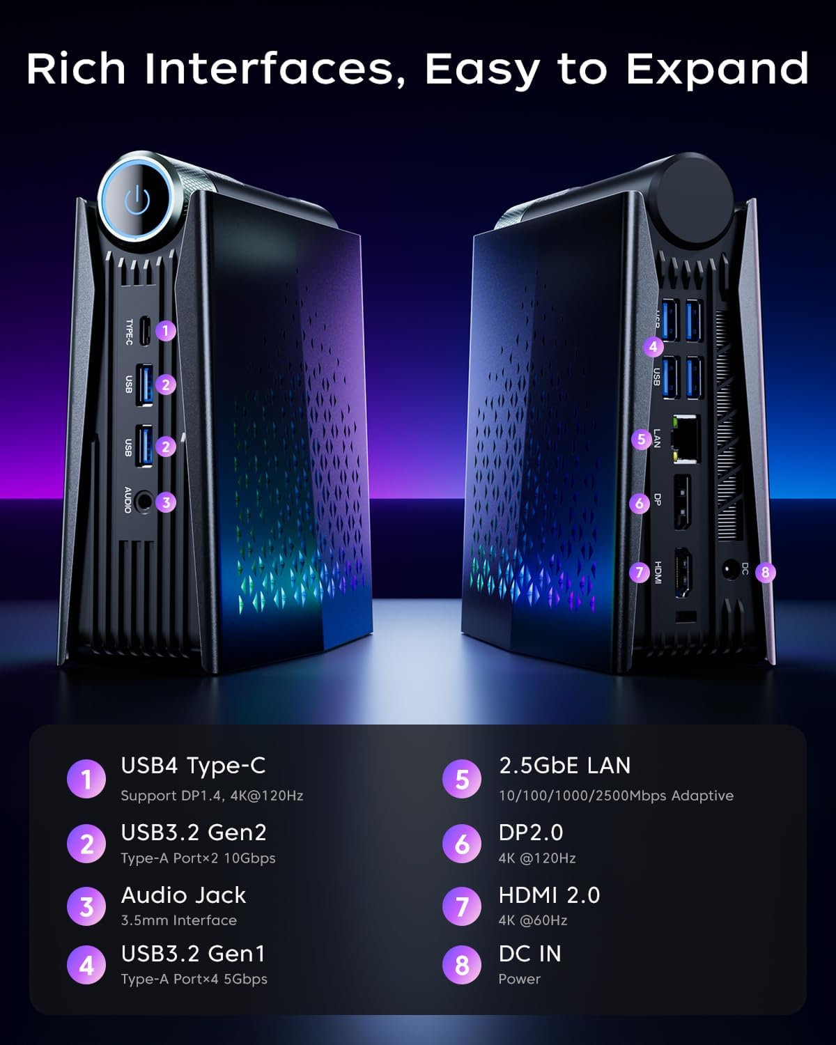 KAMRUI Gaming Mini-PC Ryzen 7  – Pc Gaming Ryzen Bewertung und Preis